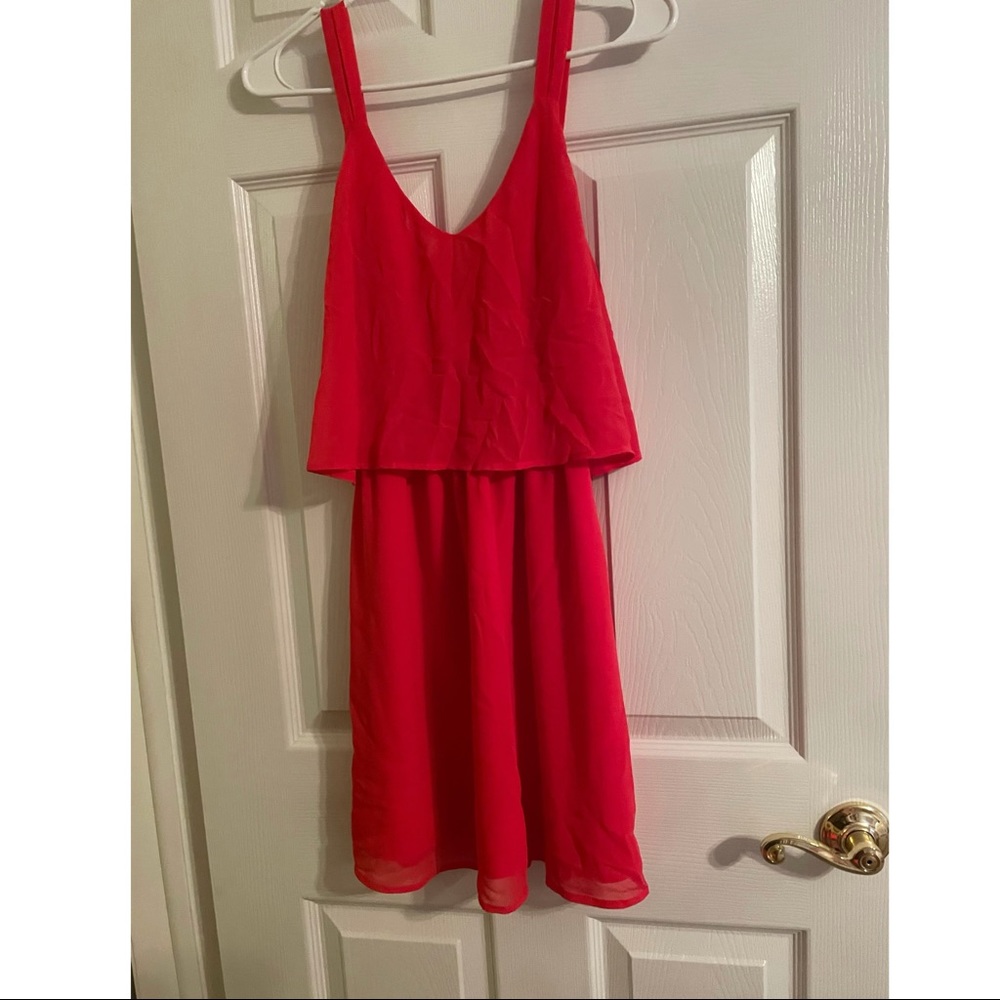 Hot pink dress